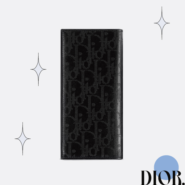 男用精品長夾品牌推薦：DIOR Dior Oblique Galaxy  NT$25,000