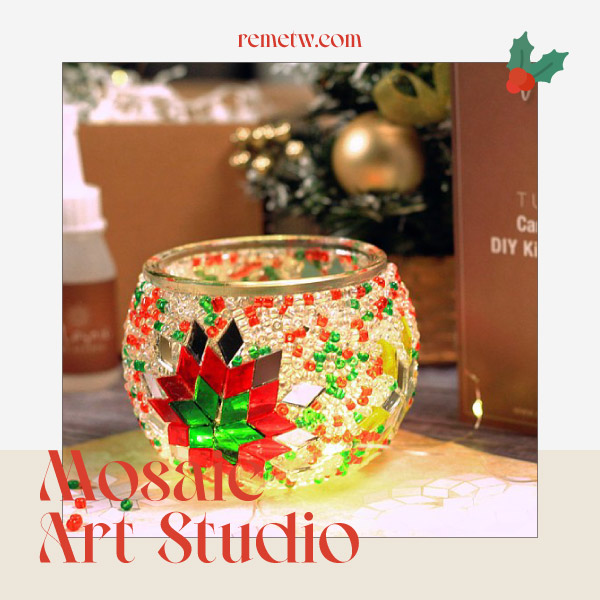 台北手作聖誕課程推薦：Mosaic Art Studio