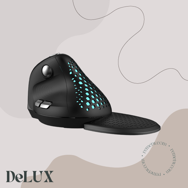 直立式滑鼠推薦：DeLUX SEEKER 垂直滑鼠M618XSD NT$2,290