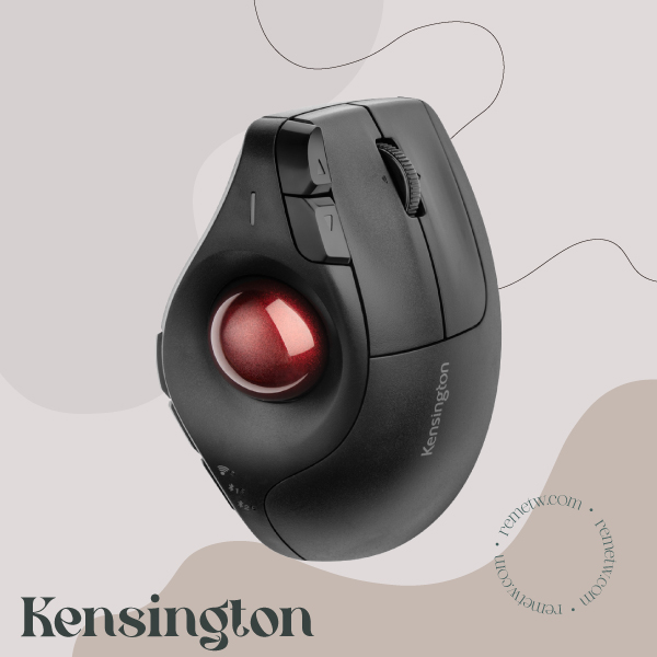 直立式滑鼠推薦：Kensington 人體工學垂直無線拇指軌跡球 K75370WW NT$2,711