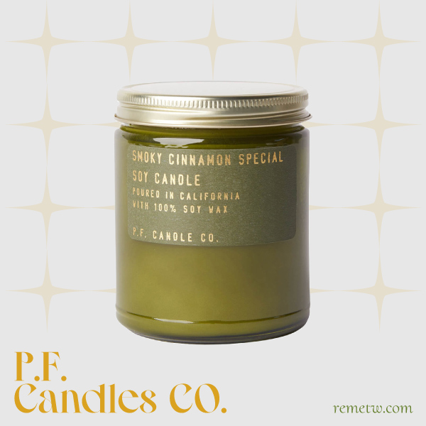 大豆香氛蠟燭推薦：P.F. Candles CO. Smoky Cinnamon煙薰肉桂 204g/NT$750